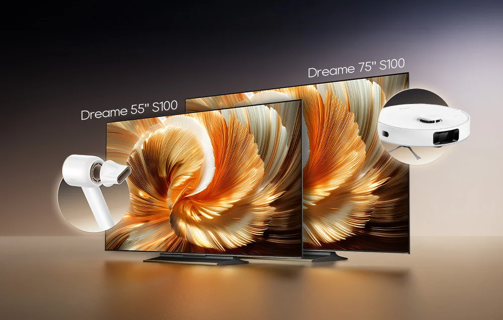Premiera telewizora Dreame S100 75″ – zgarnij prezent za 1 zł!